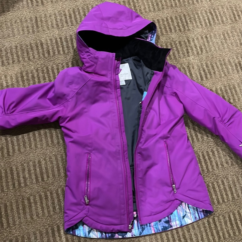 Obermeyer purple hooded ski jacket - Girls L (14-16) - Barely worn